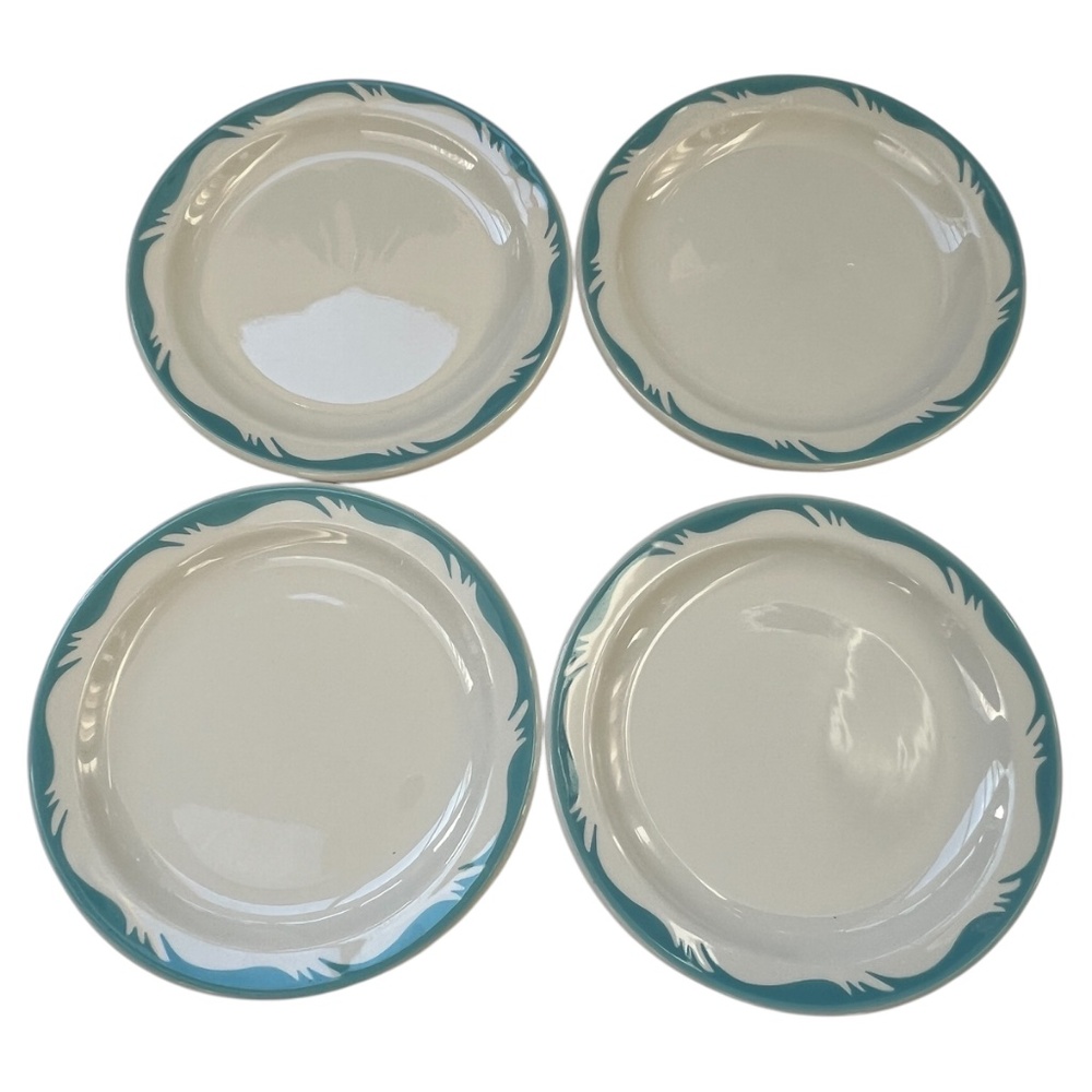 4 Tea Plates Duraline Super Vitrified Grindley Hotelware England Dated 12 -62